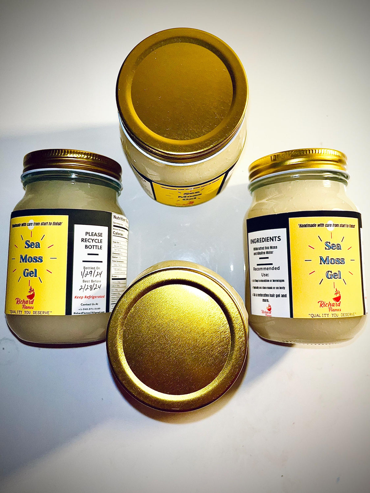 Sea Moss Gel, Organic, Non Gmo, Vegan, Essential Vitamins & Minerals.