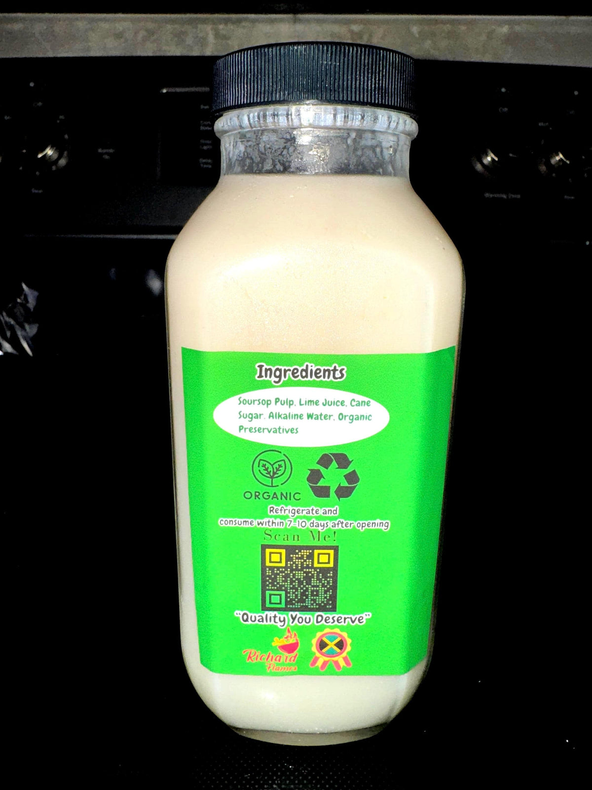 SourSop Juice 16oz 4Pack | Organic Vegan | Daily Wellness | by Chef Richard Flames