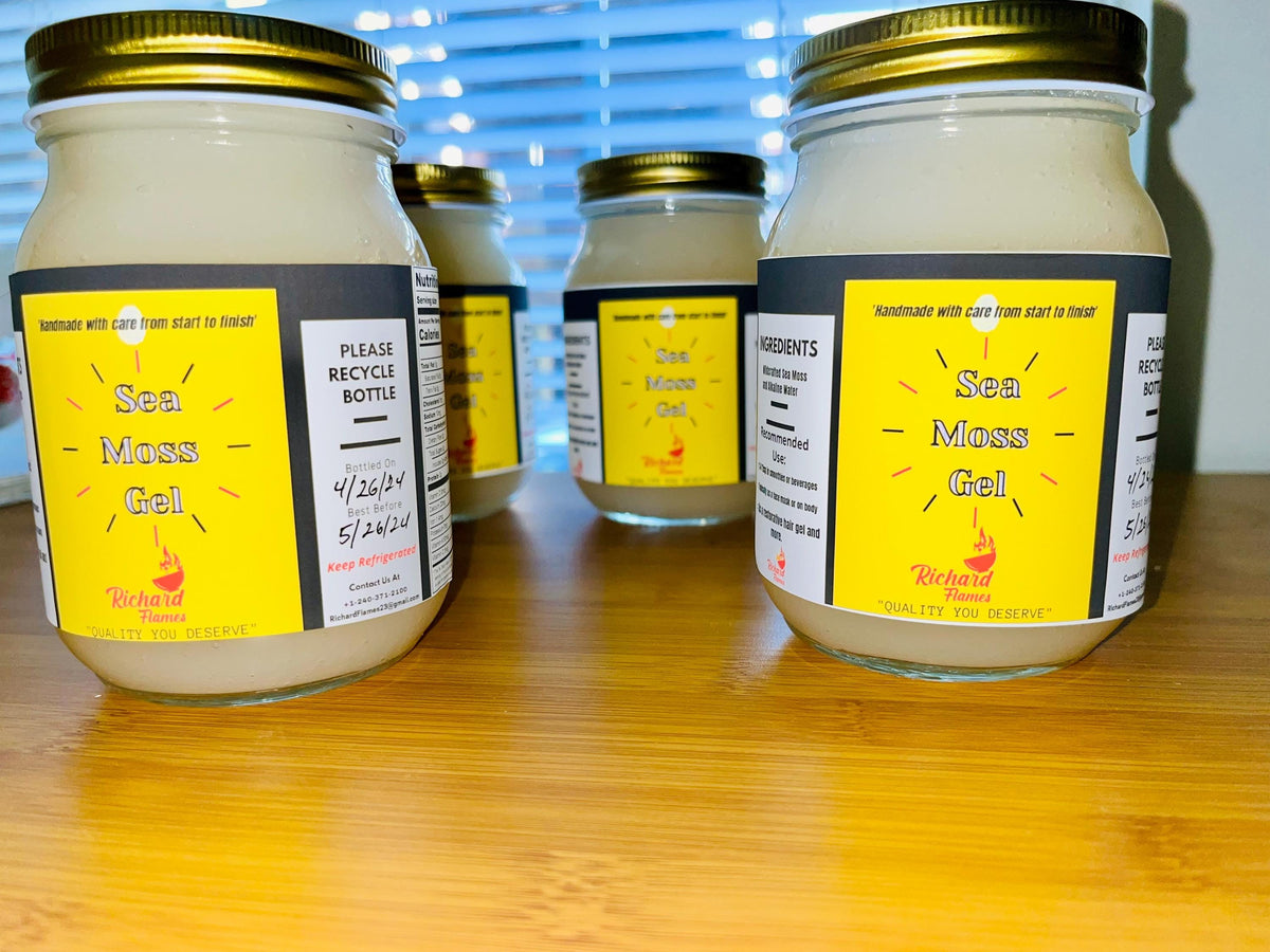 Sea Moss Gel, Organic, Non Gmo, Vegan, Essential Vitamins & Minerals.
